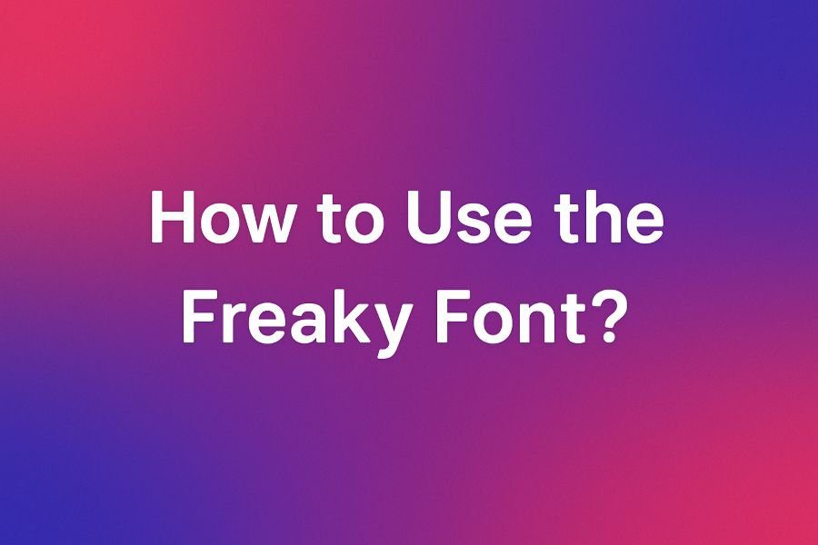 How to Use the Freaky Font: A Complete Guide for Beginners