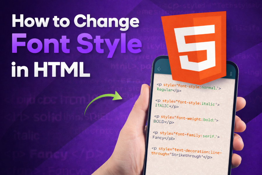 How to Change Font Style in HTML